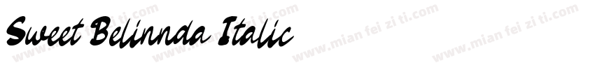 Sweet Belinnda Italic字体转换